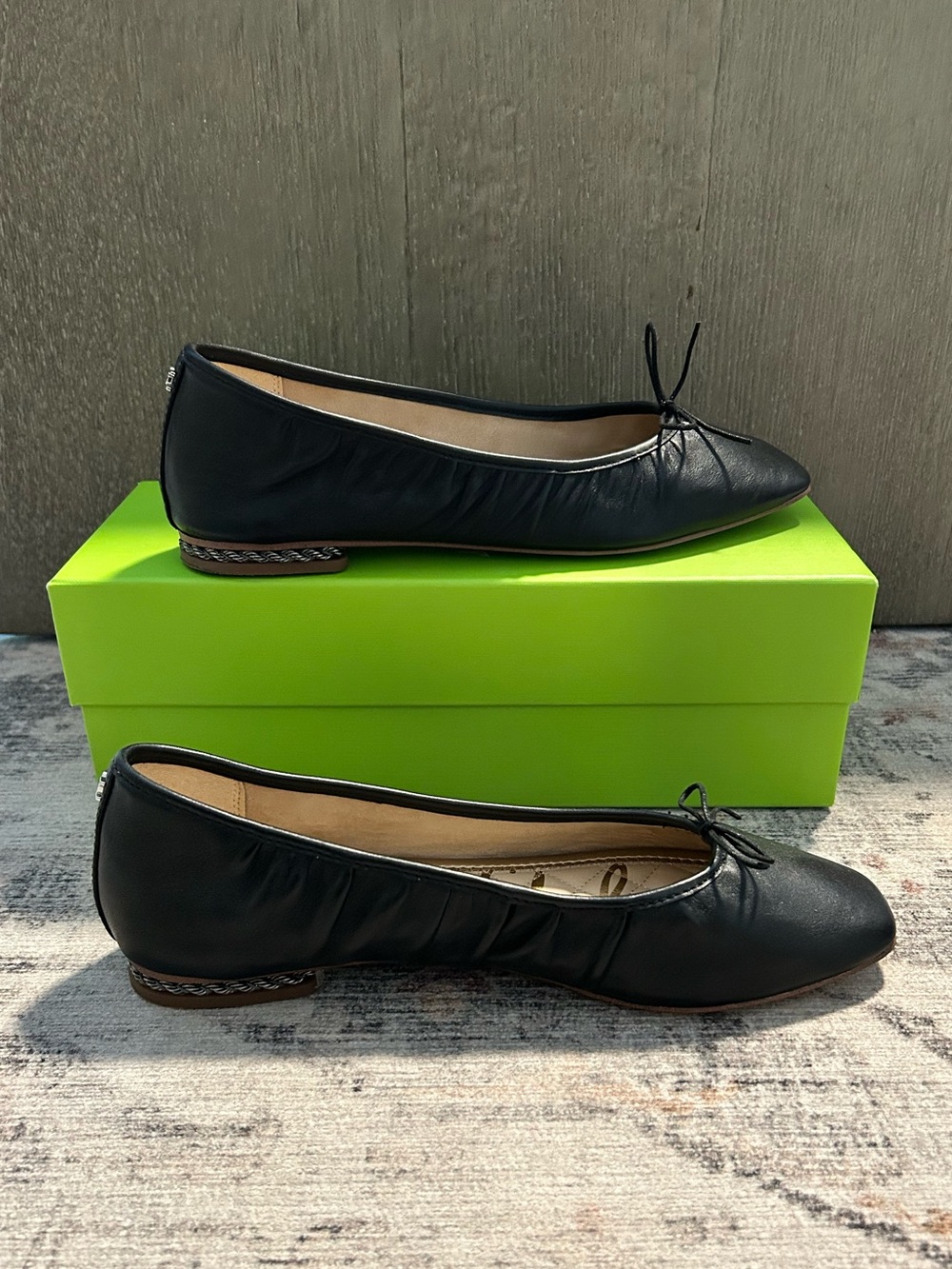 Sam Edelman Meg Ballet Flats - Black Leather